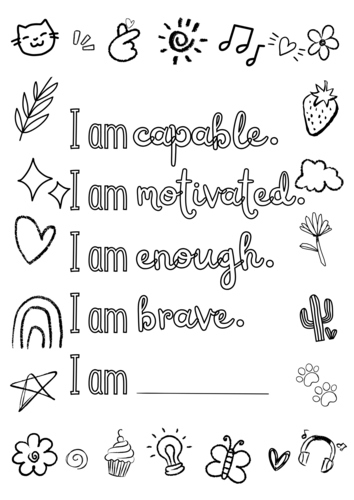 Personalized Positive Affirmations for Kids and Teens | Teaching Resources