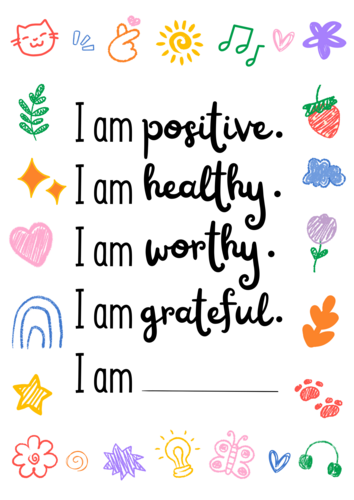Personalized Positive Affirmations for Kids and Teens | Teaching Resources