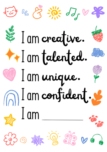 Personalized Positive Affirmations for Kids and Teens | Teaching Resources