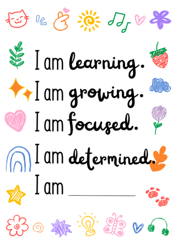 Personalized Positive Affirmations for Kids and Teens | Teaching Resources