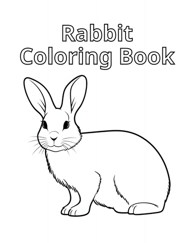 Rabbit Coloring Pages / Sheets of Rabbit Clipart {Coloring Book ...