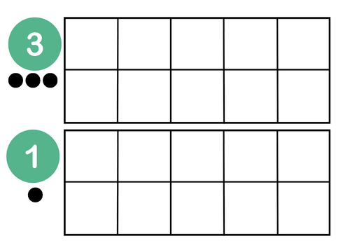 Comparing numbers on ten frames posters | Teaching Resources