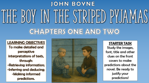 The Boy in the Striped Pyjamas - Chapters 1-2 - Double Lesson!