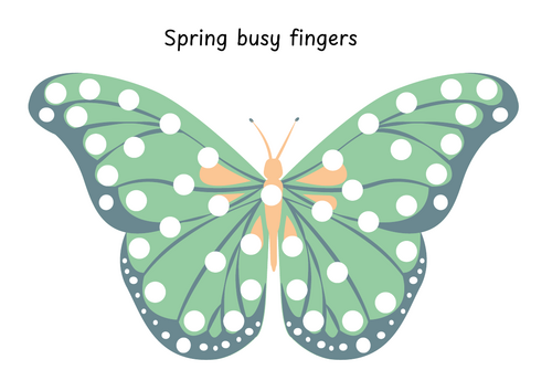 Spring Busy fingers activity