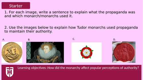 Unit 4 Tudor Rebellions OCR A Level History Maintenance of Stability ...