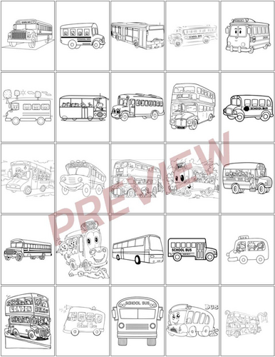 Brighten Your Day with Printable School Bus Coloring Pages PDF ...