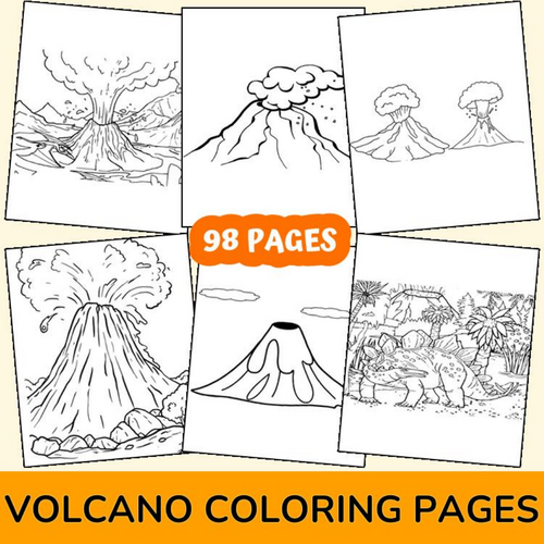 Stunning Volcano Coloring Pages for Creative Kids - Printable Fun ...