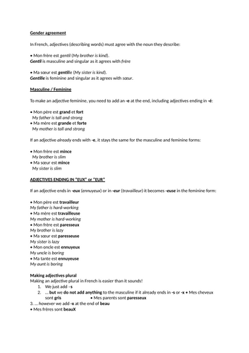 05. Spanish Year 7. Unit 5: Describing myself and others (EPI / MARS ...