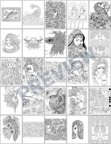 Challenging Printable Coloring Pages for Creative Girls | Teaching ...