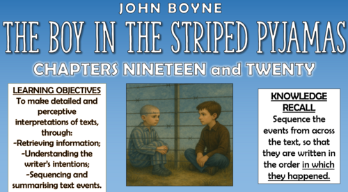 The Boy in the Striped Pyjamas - Chapters 19-20 - Double Lesson!