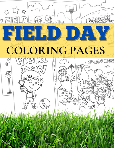 Field Day Coloring Pages: Fun &amp; Exciting Outdoor-Themed Printables for ...