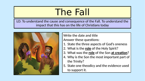 GCSE Christianity: The Fall