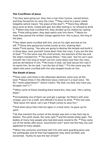 GCSE Christianity: crucifixion