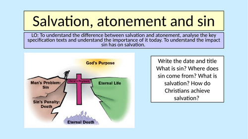 GCSE Christianity: atonement sin and salvation