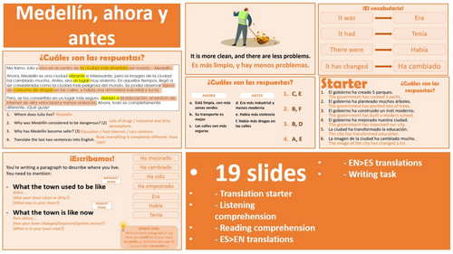 2026 Spanish AQA GCSE Module 6.2 - Medellin, ahora y antes