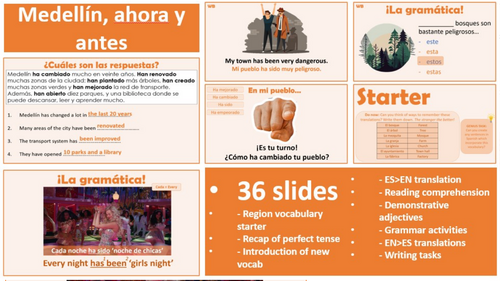 2026 Spanish AQA GCSE Module 6.2 - Medellin, ahora y antes