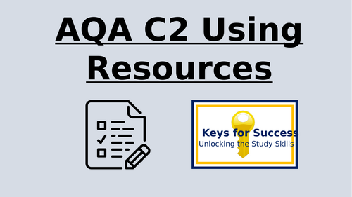 AQA C2 Using Reources (Trilogy Combined and Chemistry)