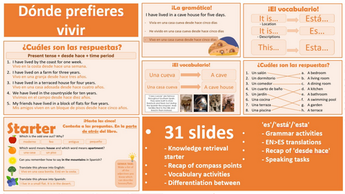 2026 Spanish AQA GCSE Module 6.4 - Dónde prefieres vivir