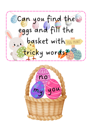 Easter Tricky Word Baskets