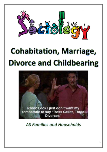 Sociology - Families and Households - Trends in Cohabitation, Marriage ...