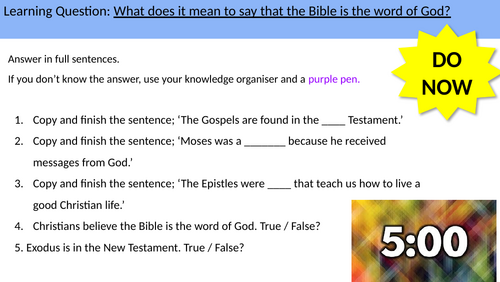 1.7 Inspiration and the Bible as the word of God. GCSE AQA B CATHOLIC CHRISTIANITY