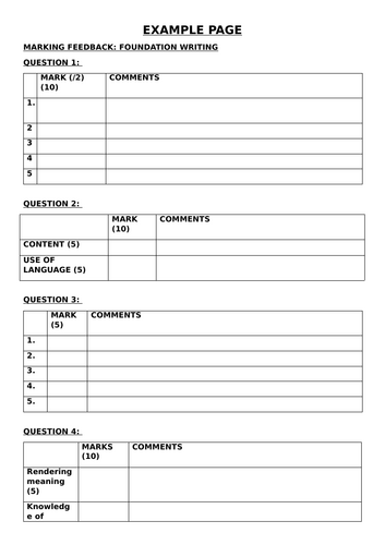 AQA GCSE SPANISH WRITING NEW SPEC 2026 | Teaching Resources