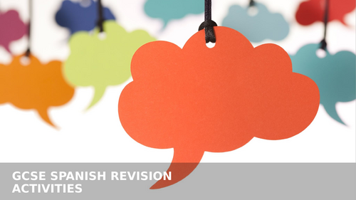 GCSE Spanish revision starters and group activities