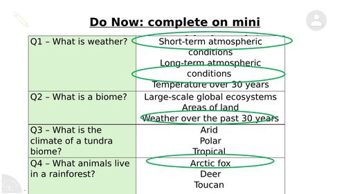 Y7 Climate Change: Causes of Climate Change
