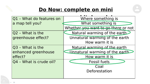Y7 Climate Change: Effects of Climate Change