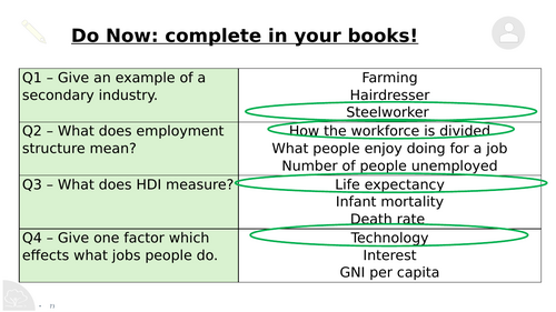 Y7 World Work: Trade