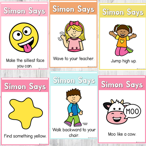 Simon Says Game Activity Gross Motor Skills | Teaching Resources