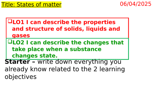 States of Matter for IGCSE Physics 0625 CIE Unit 2 | Teaching Resources