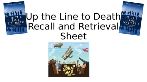 Up the Line to Death Revision - Recall and Retrieval Grid | Teaching ...