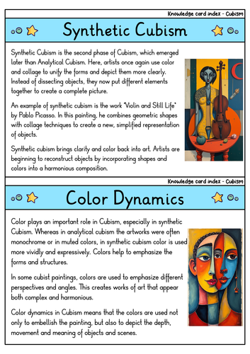 Cubism - Flashcards | Art | Movements | Key Artists & Techniques ...