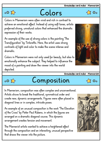 Mannerism - Flashcards | Art | Style | Key Artists & Influence ...