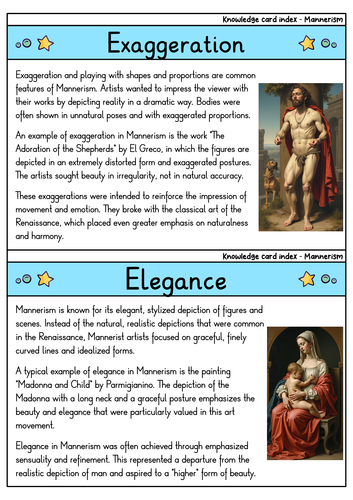 Mannerism - Flashcards | Art | Style | Key Artists & Influence ...
