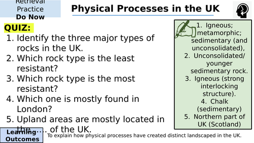 Edexcel B GCSE Geography – UK Physical Landscapes: Coasts & Rivers ...