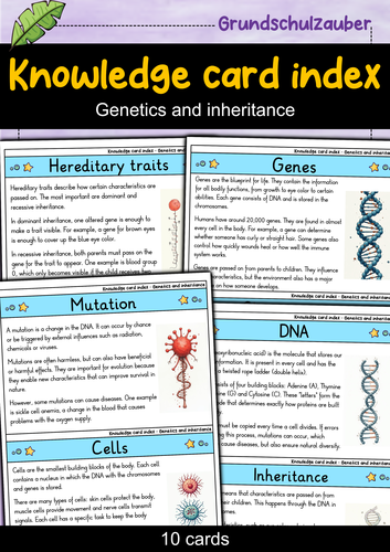 Genetics and Heredity - Flashcards | Biology | Genes, DNA & Inheritance ...
