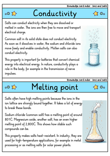 Ions and Salts - Flashcards | Chemistry | Formation, Properties ...