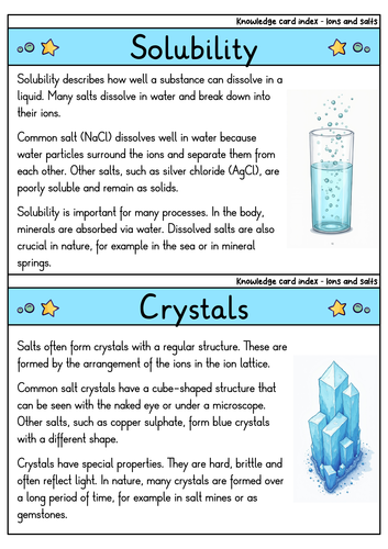 Ions and Salts - Flashcards | Chemistry | Formation, Properties ...