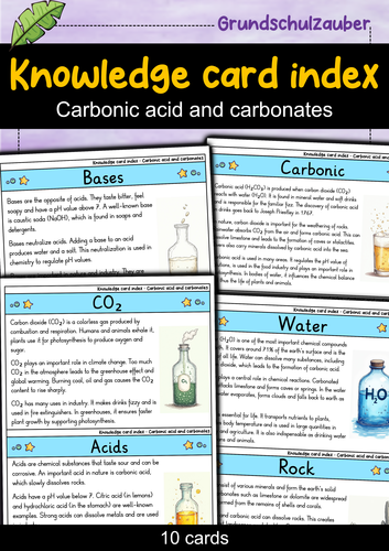 Carbonic Acid and Carbonates - Flashcards | Chemistry | Properties ...