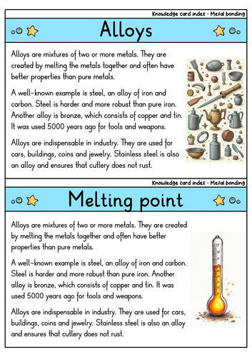 Metal Formation - Flashcards | Chemistry | Processes & Types of Metals ...
