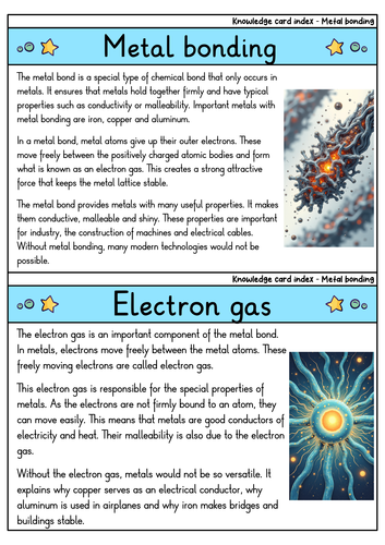 Metal Formation - Flashcards | Chemistry | Processes & Types of Metals ...