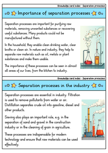 Separation Methods - Flashcards | Chemistry | Techniques & Applications ...