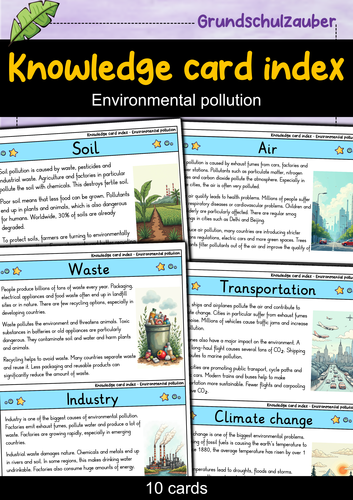 Environmental Pollution - Flashcards | Geography | Types, Causes ...