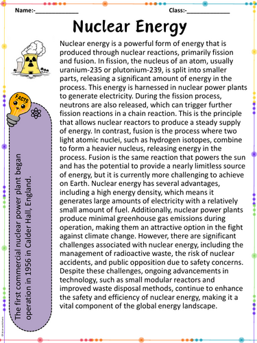 Understanding Nuclear Energy: Insights and Discussion Questions ...