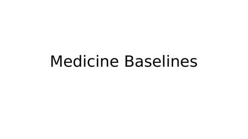 GCSE Edexcel Medicine Through Time Baseline Tests