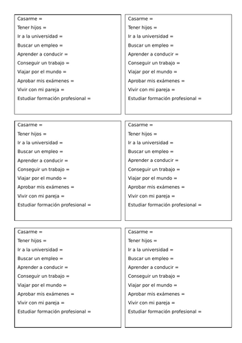 2026 Spanish AQA GCSE Module 8.1 - Sueños y esperanzas | Teaching Resources