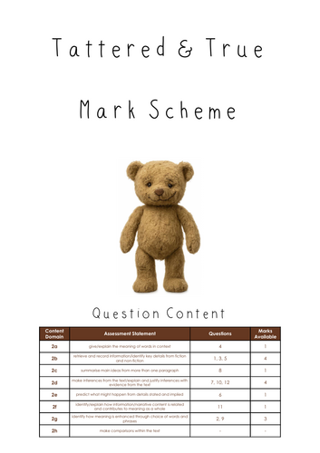 Tattered & True – KS2 Reading Text & Mini Test