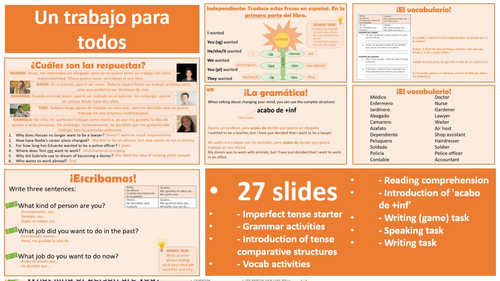 2026 Spanish AQA GCSE Module 8.3 - Un trabajo para todos